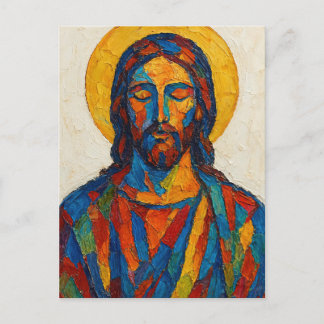 Jesus Ölbild (Ver. 1) Postkarte