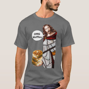 Jesus OMG Waffeln T-Shirt