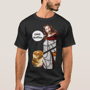 Jesus OMG Waffeln T-Shirt