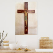 Jesus On The Cross Art Poster (Küche)