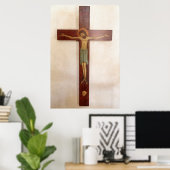 Jesus On The Cross Art Poster (Heimbüro)