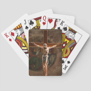 Jesus on the cross playing cards spielkarten