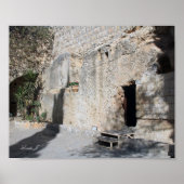 Jesus Open Tomb Israel Canvas Print Poster (Vorne)