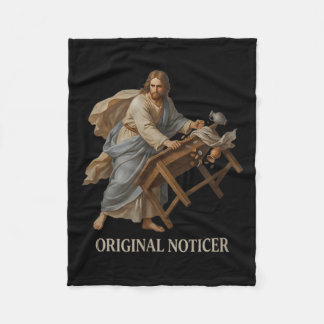 Jesus Original Noticer Jesus Christlicher Glaube Fleecedecke