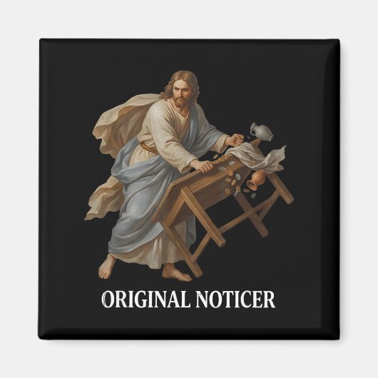 Jesus Originaler Beobachter Magnet (Vorne)