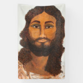Jesus Originalgemälde-Druckkarte. Banner (Vertikal)