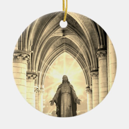 Jesus Ornament mit Bibelverse (Vorne)