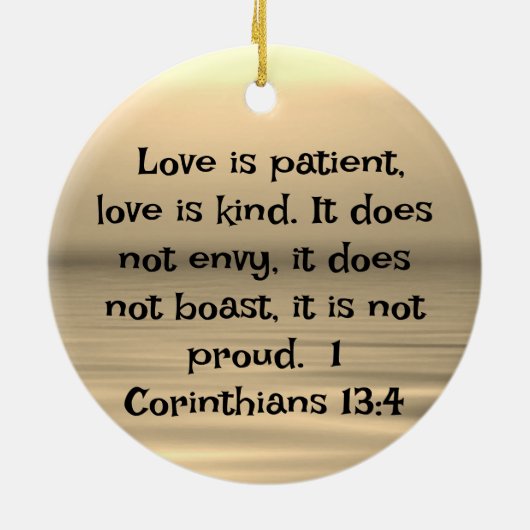 Jesus Ornament mit Bibelverse (Hinten)