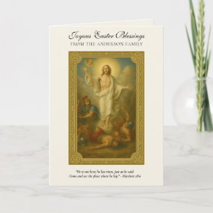 Jesus Oster Auferstehung Gebet Schrift Feiertagskarte