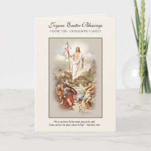 Jesus Oster Auferstehung Gebet Schrift Feiertagskarte