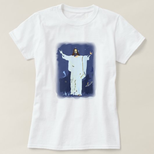 Jesus Osterfest - Er ist T-Shirt Design Riser (Design vorne)