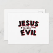 Jesus Ostern April Narr Tag Feiertagspostkarte (Vorne/Hinten)