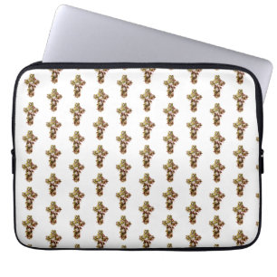 Jesus Ostersonntag blühendes Kreuz Laptopschutzhülle