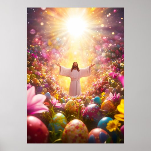 Jesus-Osterwiederauferstehung Poster (Vorne)