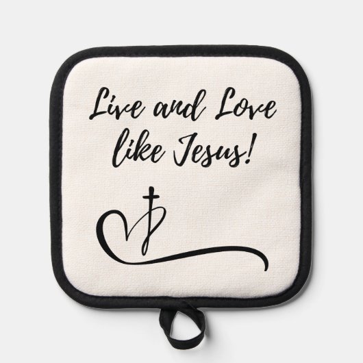Jesus Oven Mitt und Pot Holder Topflappen (Vorderseite)