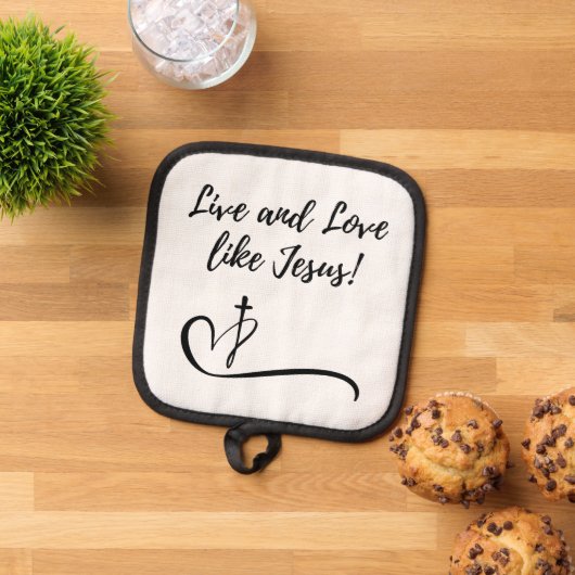 Jesus Oven Mitt und Pot Holder Topflappen (Oben Unten)