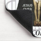 JESUS OVER WALL ST. KORRUPTION MOUSEPAD (Ecke)