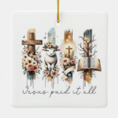 Jesus Paid It All Easter Ornament (Rückseite)