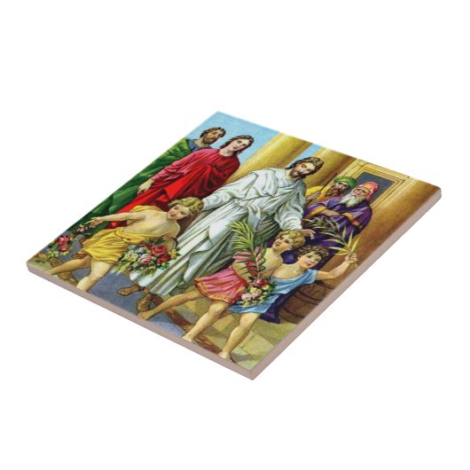 Jesus-Palmsonntags-Fliese Fliese (Seite)