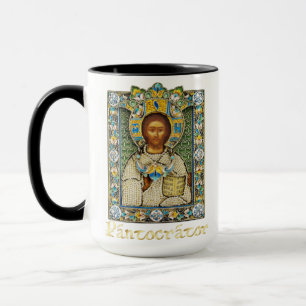 Jesus Pantokrator katholisch-orthodoxe Symbol Tasse