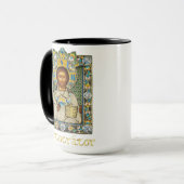 Jesus Pantokrator katholisch-orthodoxe Symbol Tasse (Vorderseite Links)