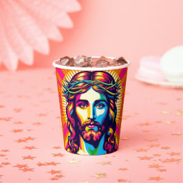 Jesus-Papierbecher. Pappbecher