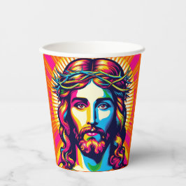 Jesus-Papierbecher. Pappbecher
