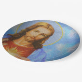 Jesus-Papierteller Pappteller (Schrägansicht)