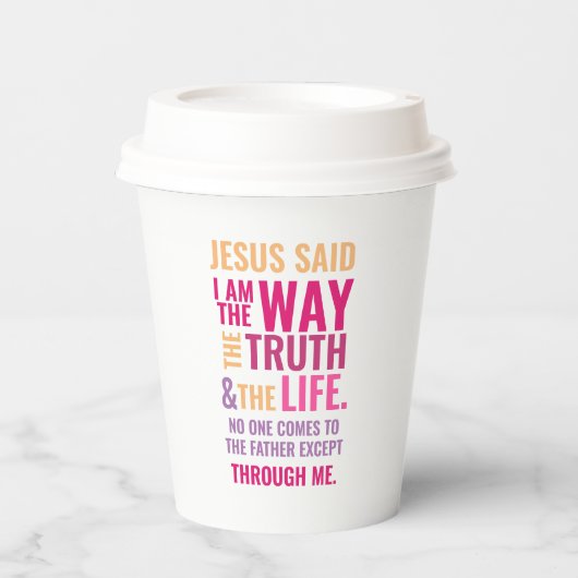 Jesus Pappbecher (Vorderseite)