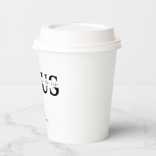 Jesus Pappbecher (Links)