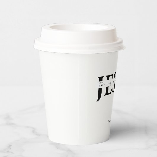 Jesus Pappbecher (Rechts)