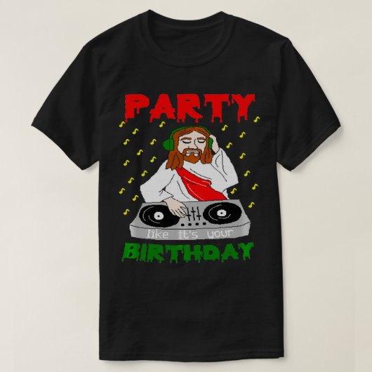 Jesus Party like its your Birthday Xmas Pullover  (Design vorne)