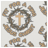 Jesus passte für einen König Stoff (Nahaufnahme)