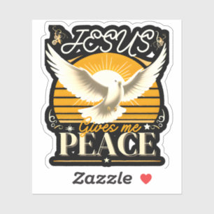 Jesus Peace Dove Descendants Design für Christlich Aufkleber