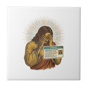 Jesus peinlich berührter Zehnjähriger Status Updat Fliese