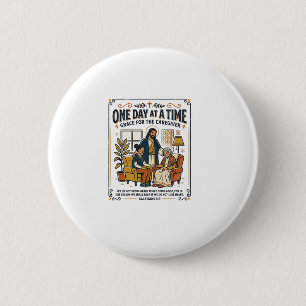 Jesus Pflege alter Eltern Grafik T-Shirt Christi Button