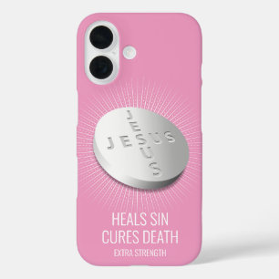 Jesus Pill - Gewohnheitsgerechter Glaubenssatz Hof iPhone 16 Hülle