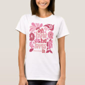 Jesus Pink Er Lieben uns Ostern Individuelle Name  T-Shirt (Vorderseite)