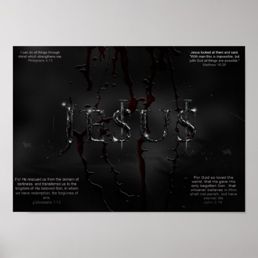 Jesus-Plakat Poster (Vorne)