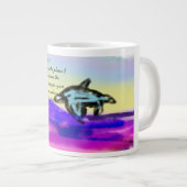 jesus plan  Jumbo-Tasse (Vorderseite Rechts)