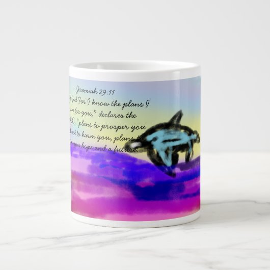 jesus plan  Jumbo-Tasse (Vorderseite)