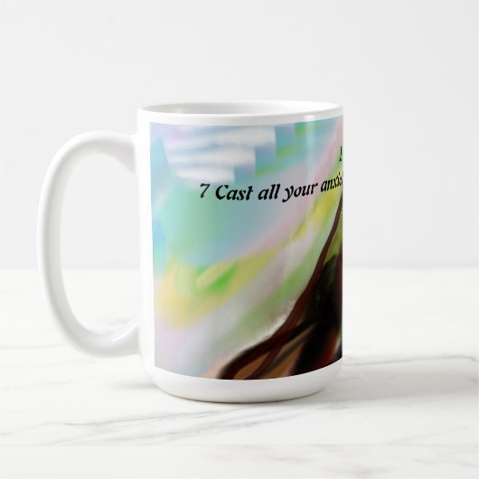 Jesus-Plan Kaffeetasse (Links)