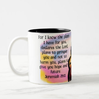 Jesus Plan Liebe Zweifarbige Tasse