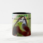 Jesus-Plan Zweifarbige Tasse (Mittel)