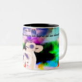 Jesus-Plan Zweifarbige Tasse (VorderseiteRechts)