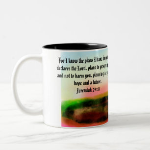 Jesus Plan Zweifarbige Tasse