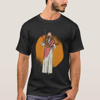 Jesus Playing Bagpipes - Bagpipe Scottish Music T-Shirt