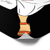 Jesus Playing Basketball 1 Poster (Ecke)