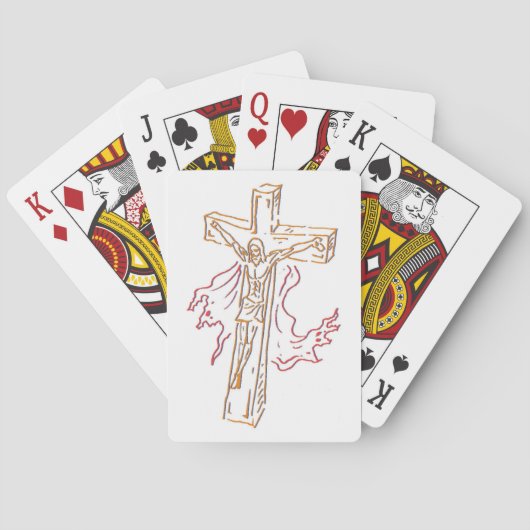 Jesus Playing Cards Spielkarten (Rückseite)
