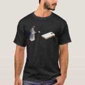Jesus Playing Cornhole   Cornhole T-Shirt (Vorderseite)